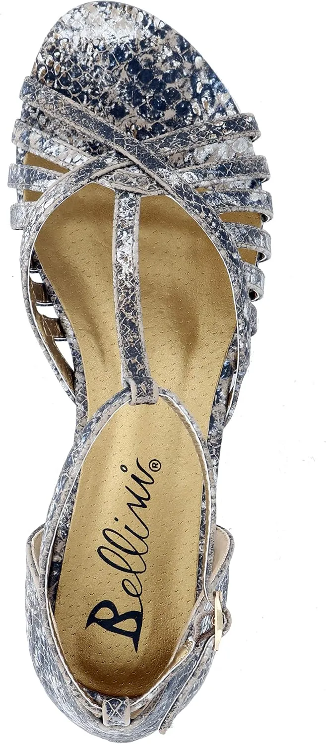 Bellini Women's Lux Faux Leather Wedge Sandal