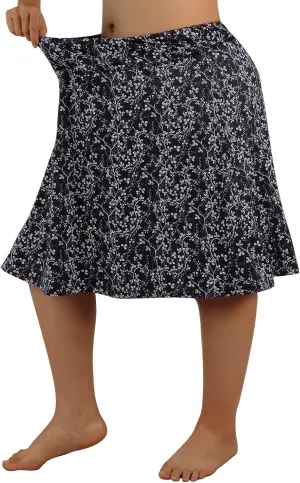 beroy Women Plus Size Skorts Skirts Knee Length Running Skirts for Women with Pockets