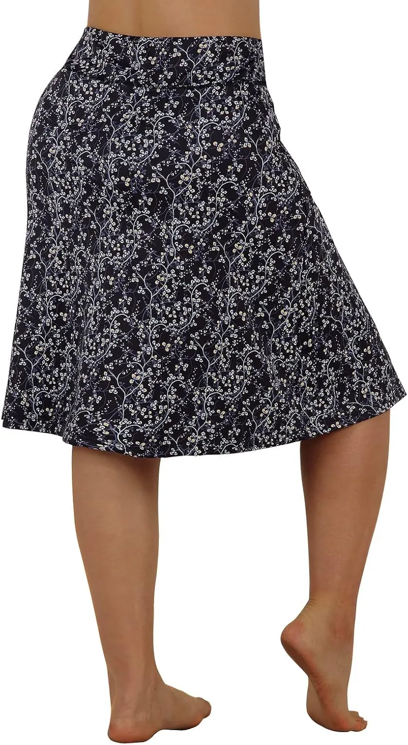 beroy Women Plus Size Skorts Skirts Knee Length Running Skirts for Women with Pockets
