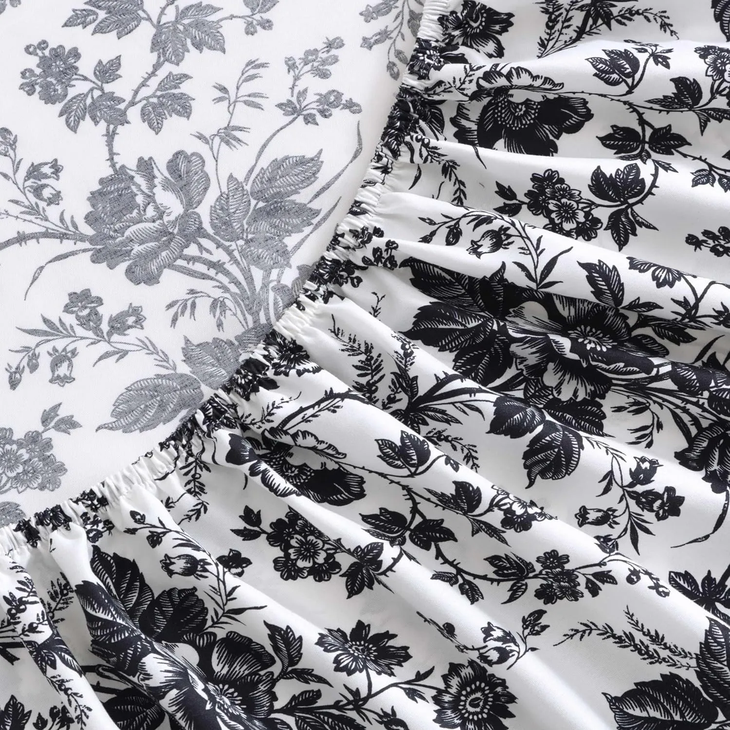 Betsey Johnson - King Bed Sheets, Soft & Lightweight Bedding, Fade & Wrinkle Resistant (Betseys Toile Black, King)