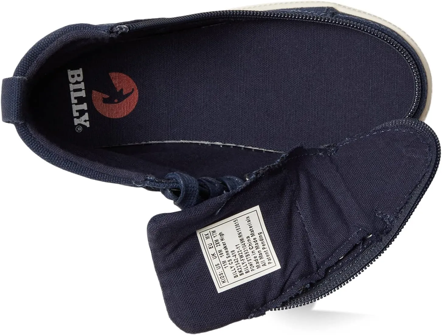 BILLY Footwear Kids Unisex CS High-Top Sneakers with Canvas Upper, Little/Big Kid