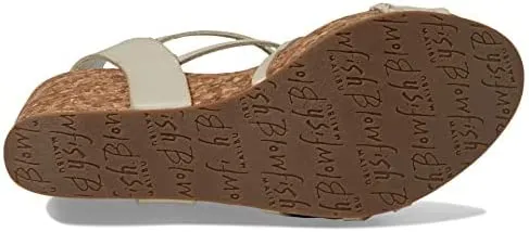 Blowfish Cut/Amazon Festive offer Malibu Rawhide Die Premium White Heidi Wedge Sands Sandals Strappy