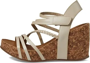 Blowfish Cut/Amazon Festive offer Malibu Rawhide Die Premium White Heidi Wedge Sands Sandals Strappy