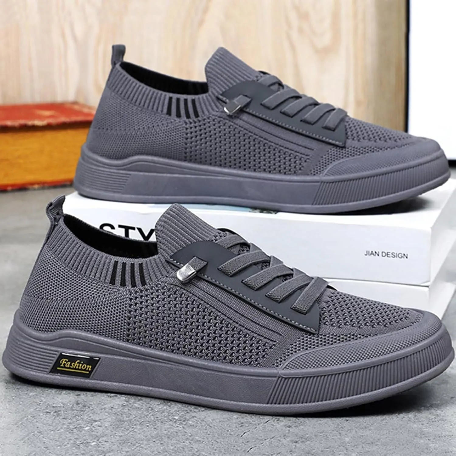 BNR Unisex Sock Sneakers Flat Shoes Barefoot Speed-Lace Pull-on Lightweight Casual Breathable Comfortable