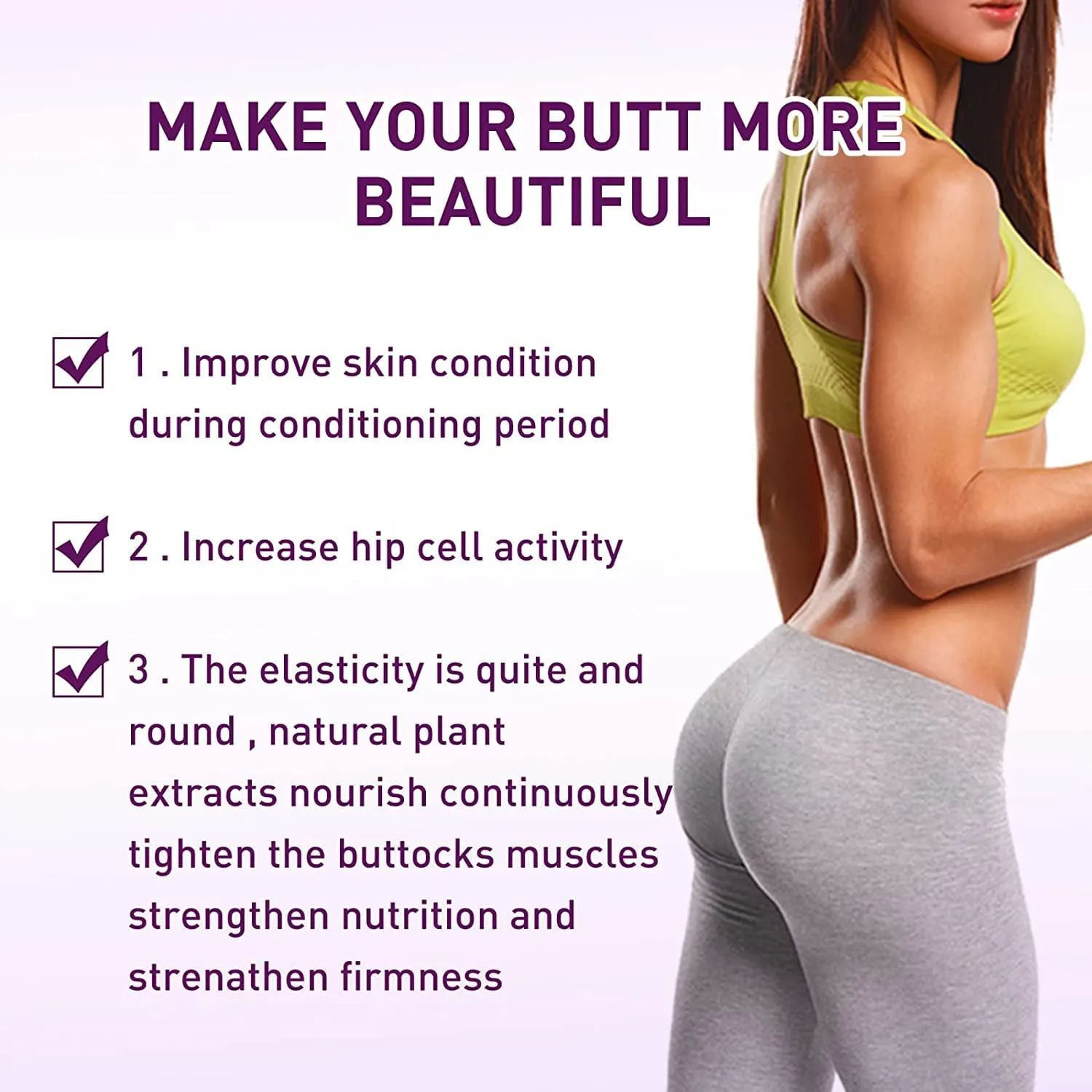 Bootypro Hip Lifting Massage Oil, Natural Herbal Hip Lift Up Massage Oil, Butt Firming Oil for Women, Buttock Lifting Essential Oil for Women 30ml (3 PCS)