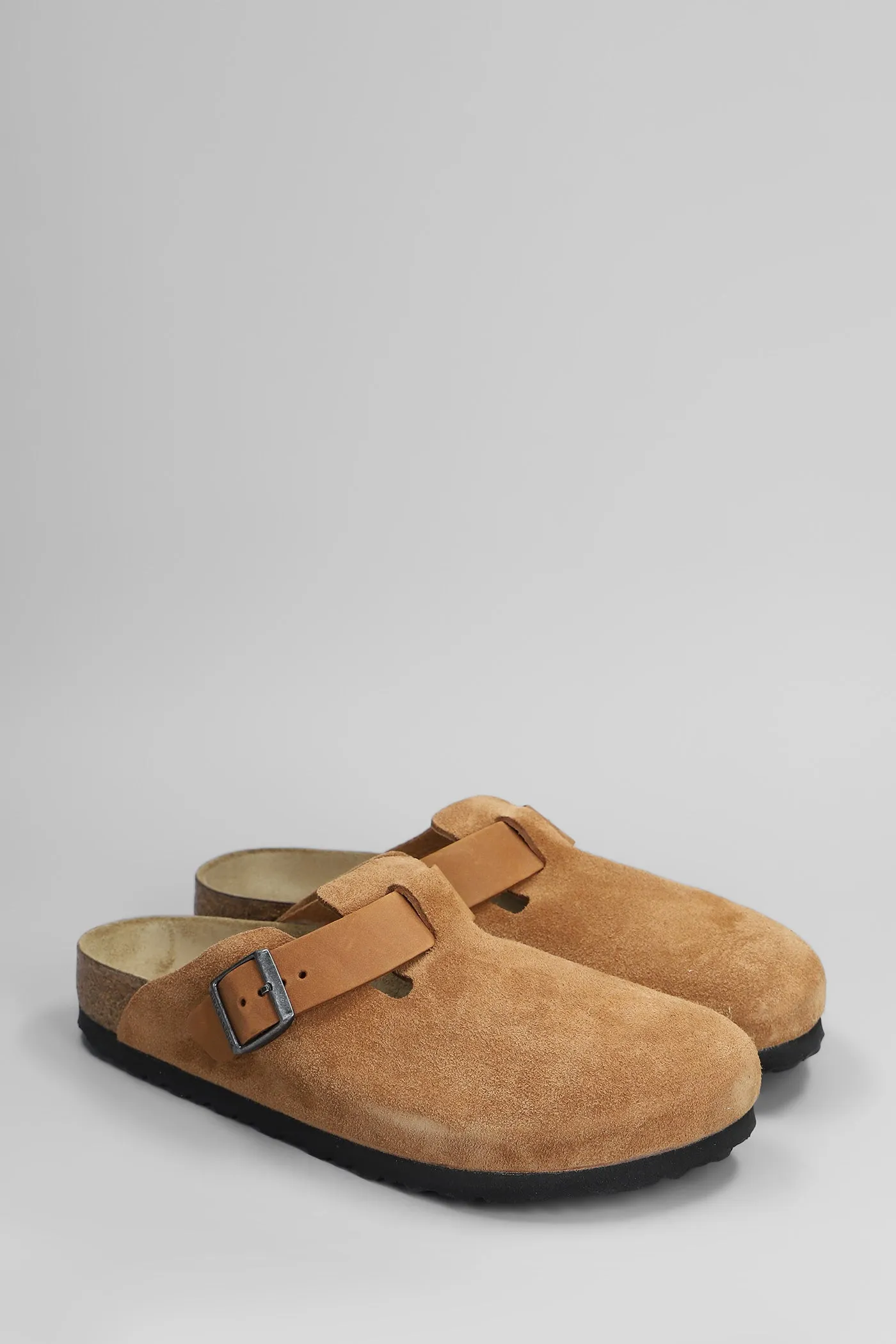 Boston Slipper-Mule in leather color suede