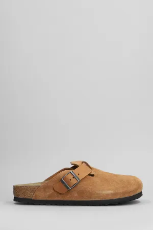 Boston Slipper-Mule in leather color suede