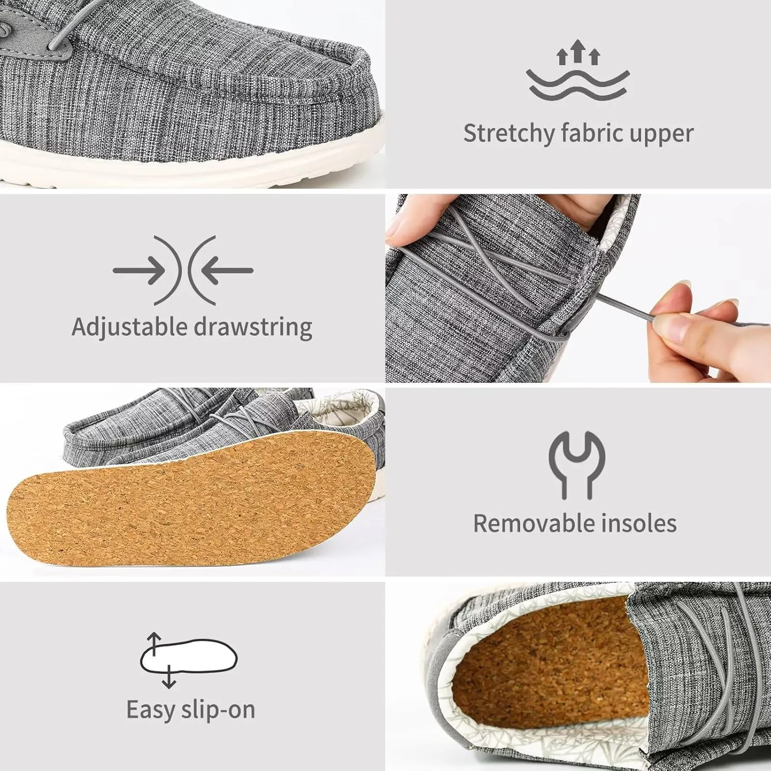 Boys & Girls Slip-on Casual Loafer Kids Canvas Sneakers Toddler Walking Shoes Comfortable & Lightweight (Toddler/Little Kid)