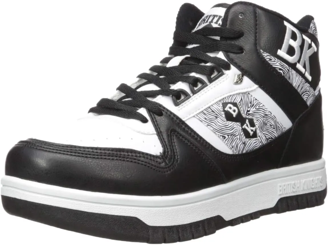 British Knights Men's Kings SL Fashion Sneaker Sneaker, White/Black, 11.5 medium
