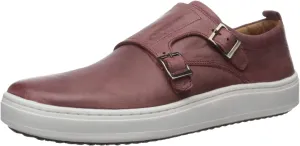 Brothers United Men's Leather Luxury Double Monk Slip on Sneaker Loafer
