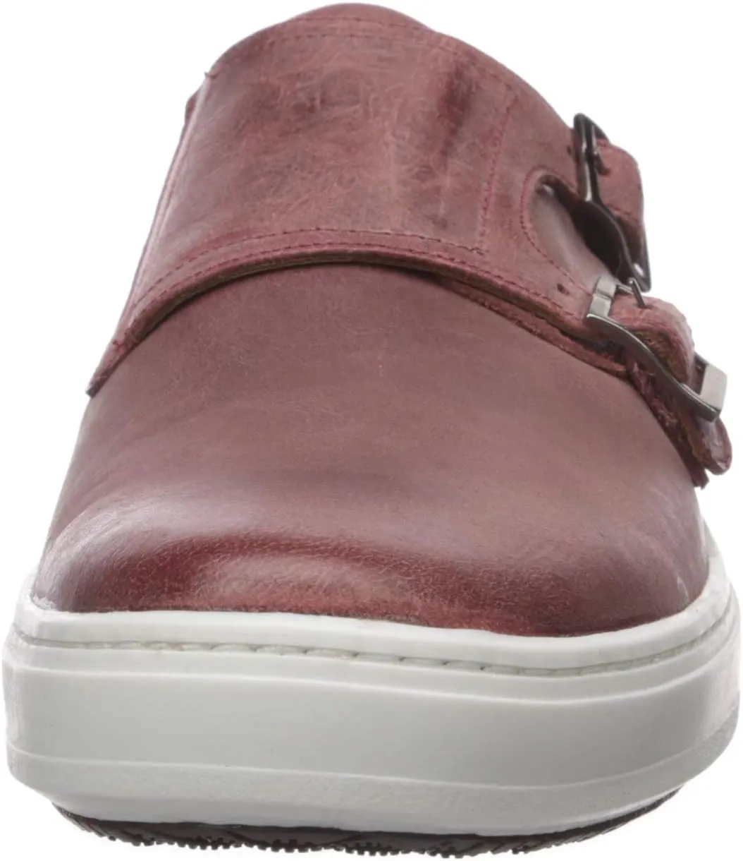 Brothers United Men's Leather Luxury Double Monk Slip on Sneaker Loafer