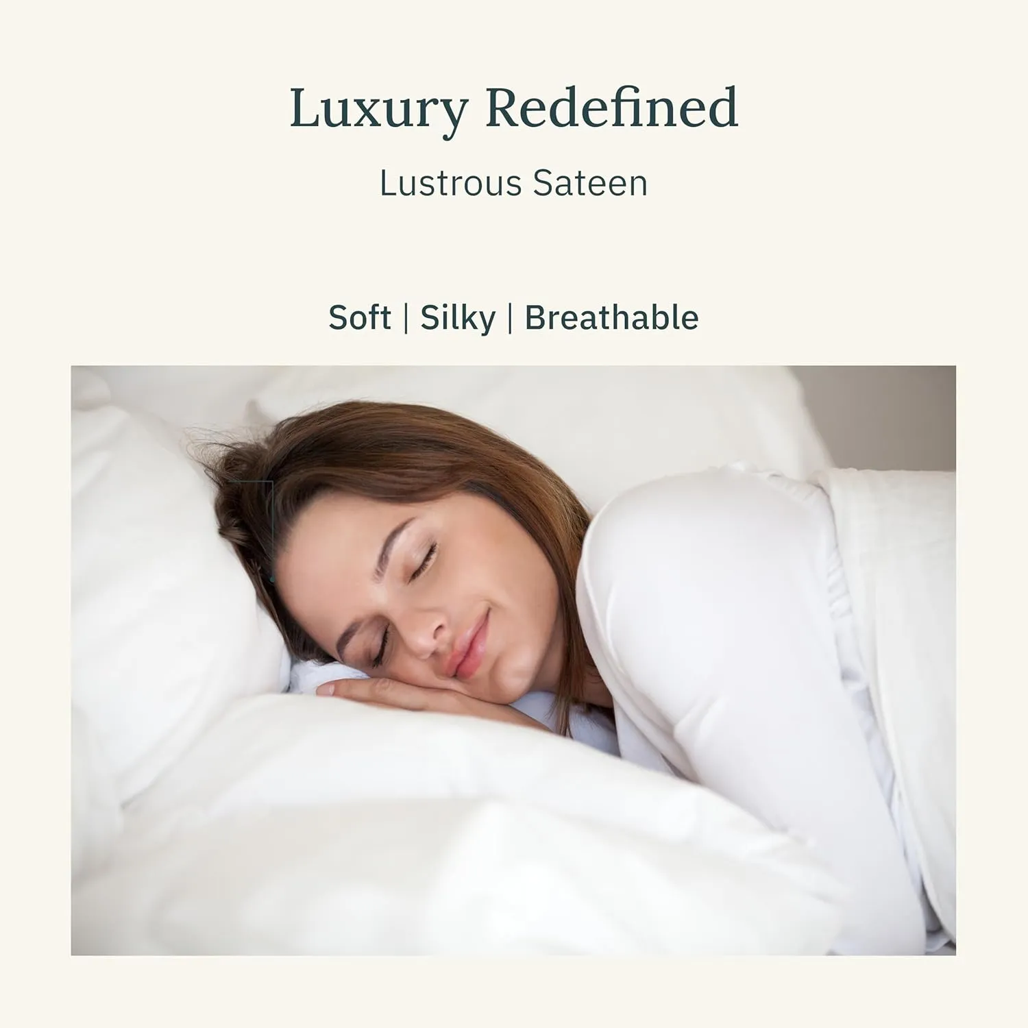 California Design Den Certified Luxury 100% Egyptian Cotton Bed Sheets - King Sheets Set with Deep Pockets, Sateen Weave, Cool and Durable Luxury Bedding Set - Creamy Ivory