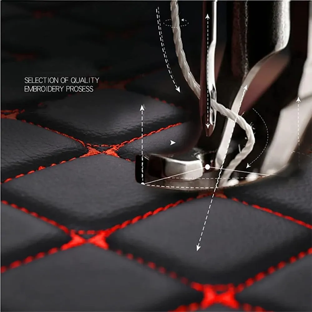 Car Cargo Liners for Hyundai Genesis Coupe 2008-2014,Trunk Mat Protector Floor Mats Interior Accessories Trunk Cargo Liner All Weather Protection,Pure red