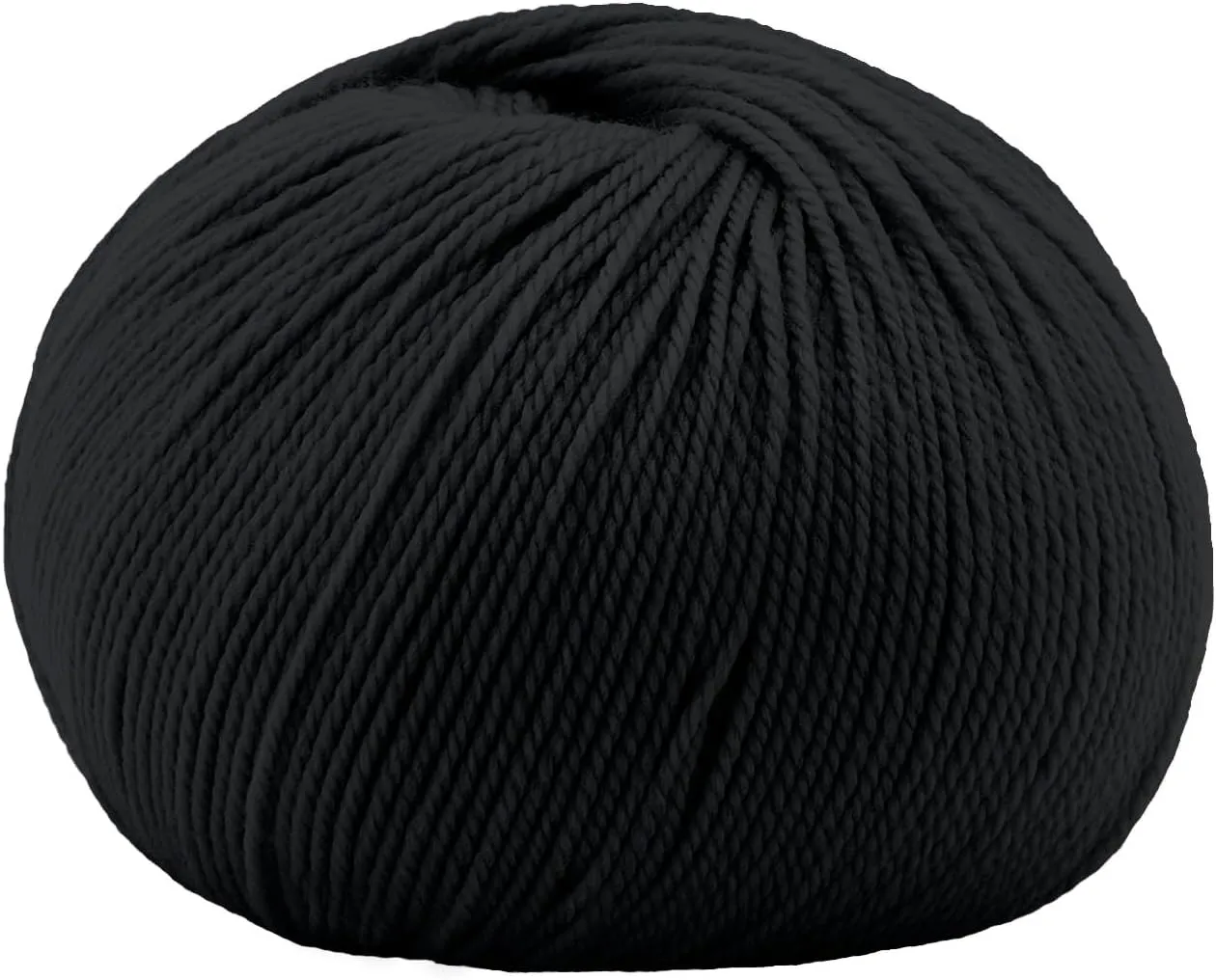 Cashmere and Extra-fine Merino Wool Luxurious Yarns for Hand Knitting and Crocheting, Made in Italy (Black - 1500, 2)