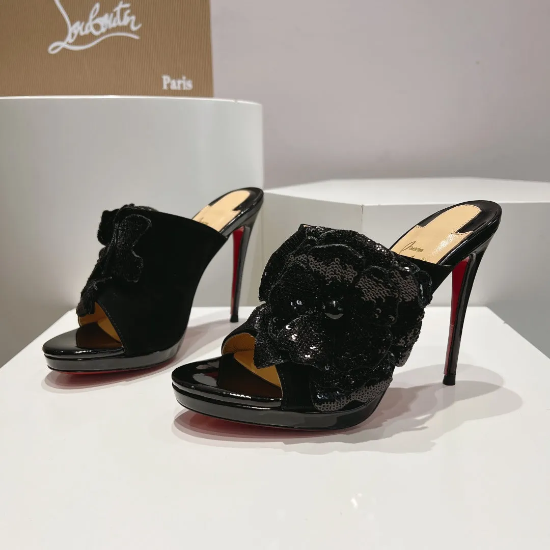 CL 25 Mule High Heel 120mm Suede 240502