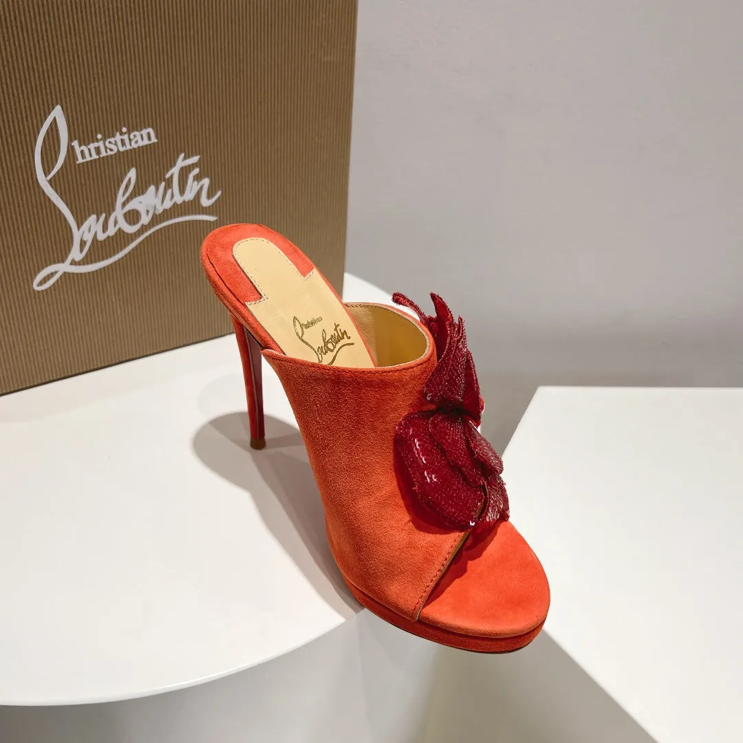 CL 25 Mule High Heel 120mm Suede 240502