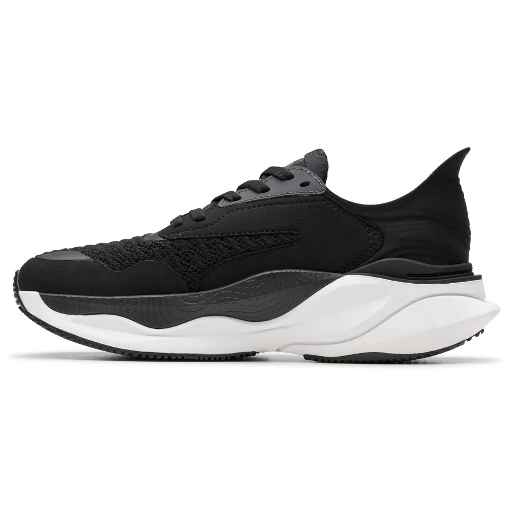 Clarks Pace Black/White Sneaker (Women's)