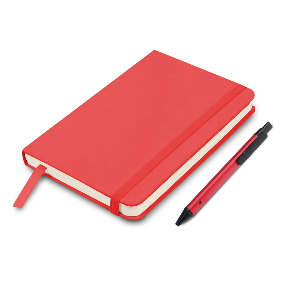 Classic Notebook Gift Set: A5 Elastic Notebook with Flat Pen