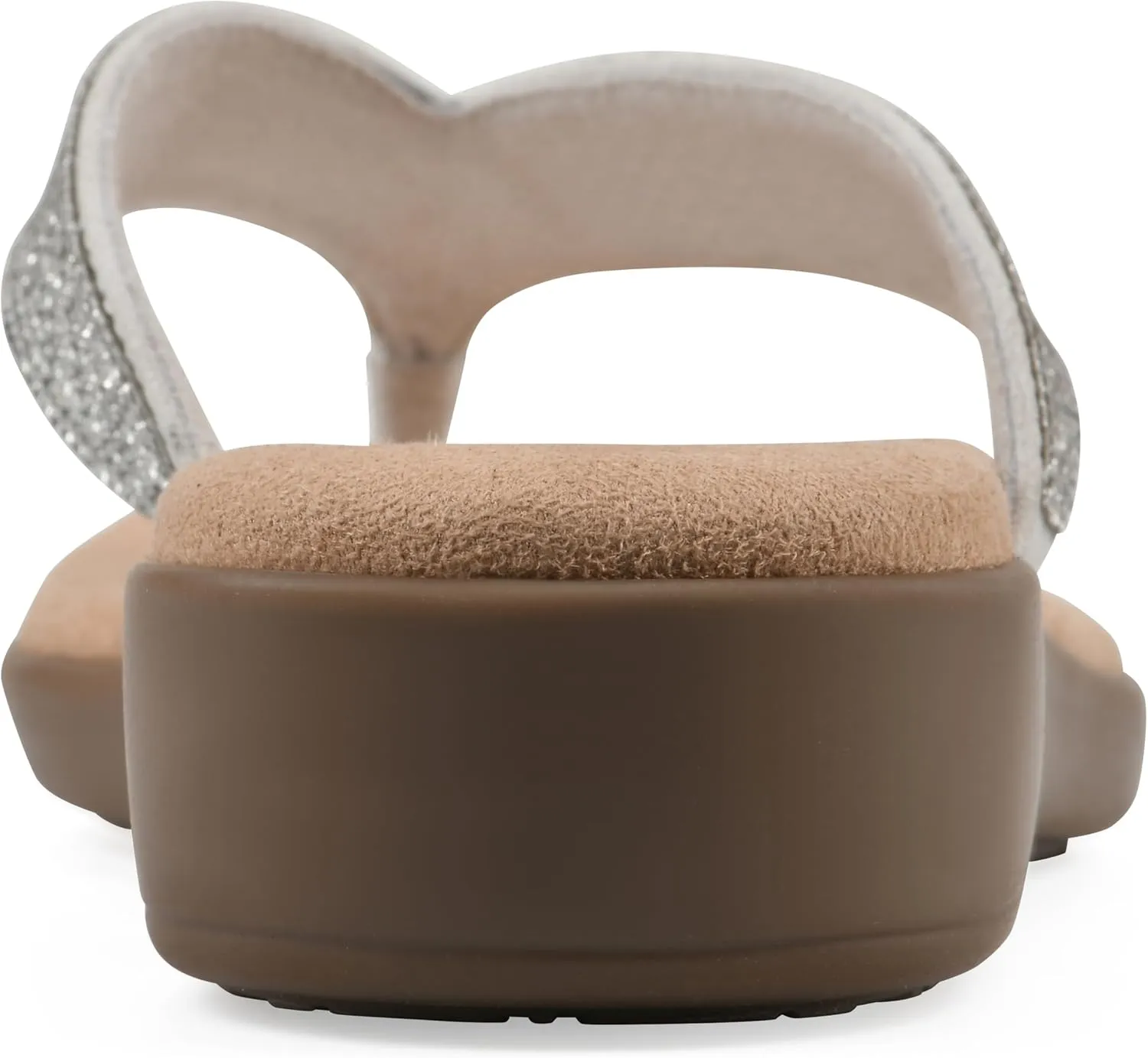 CLIFFS BY WHITE MOUNTAIN Women's Becharm Rhinestoned Thong Sandal