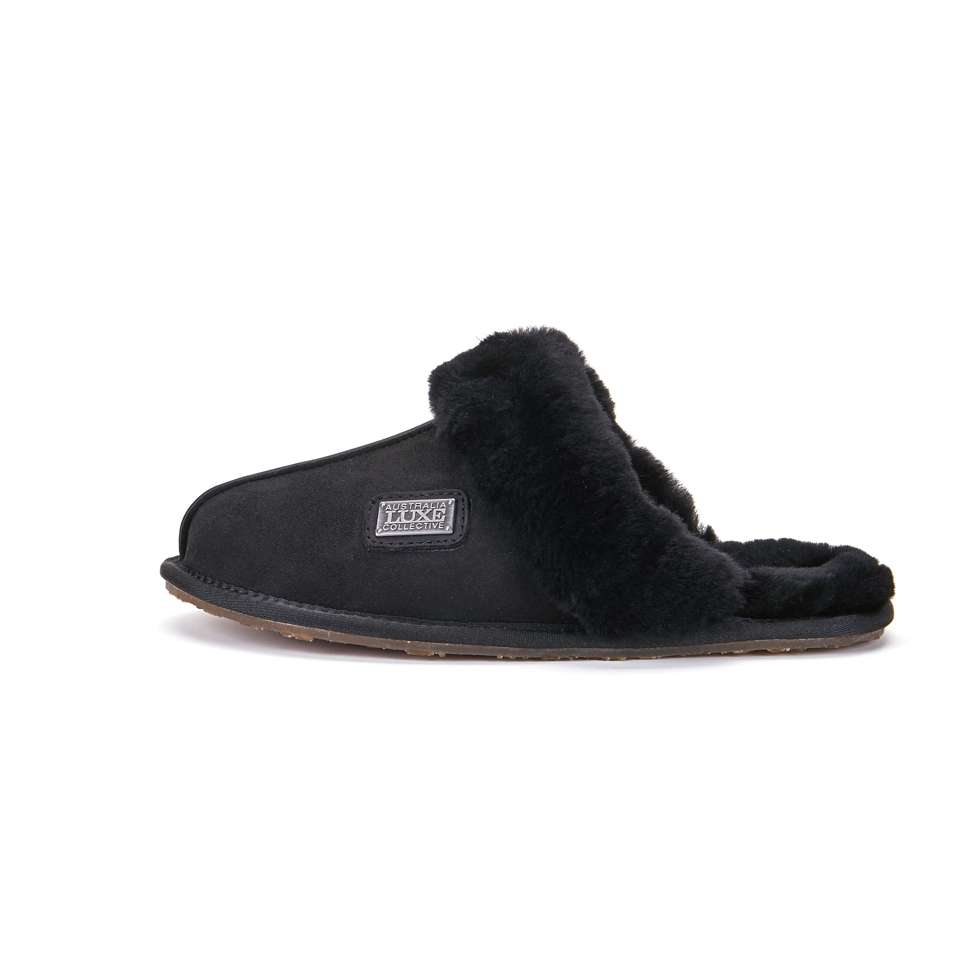 CLOSED MULE BLACK