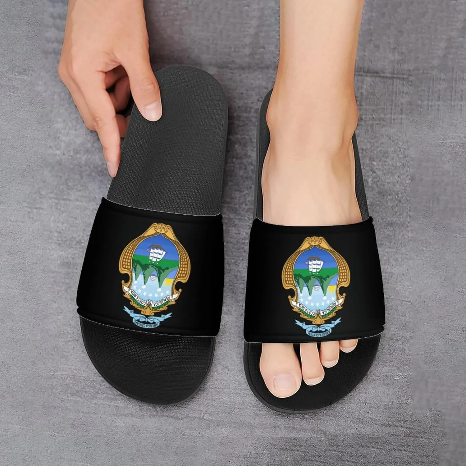 Coat of Arms of Costa House Sandals Non-Slip Bathroom Slippers Beach Summer Shoes for Men Women