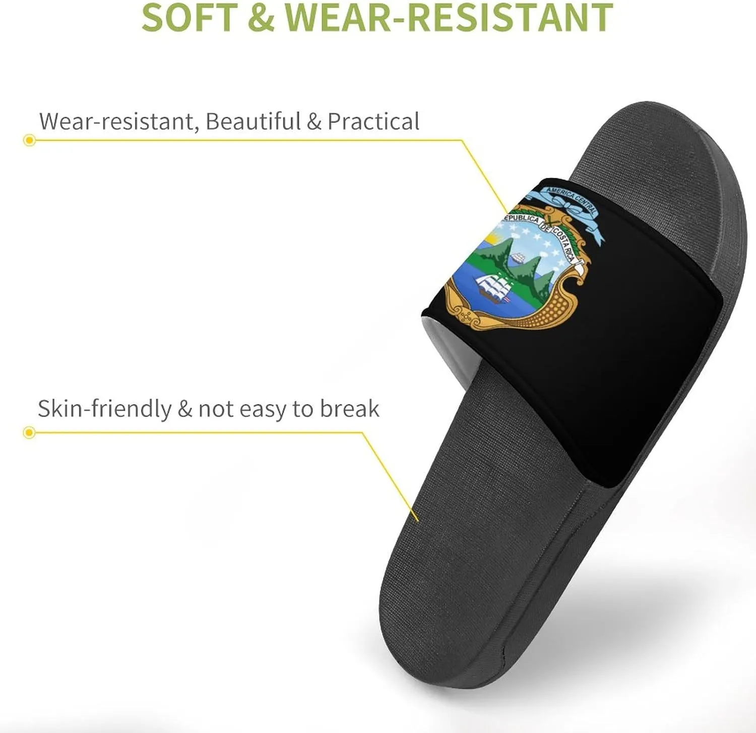 Coat of Arms of Costa House Sandals Non-Slip Bathroom Slippers Beach Summer Shoes for Men Women
