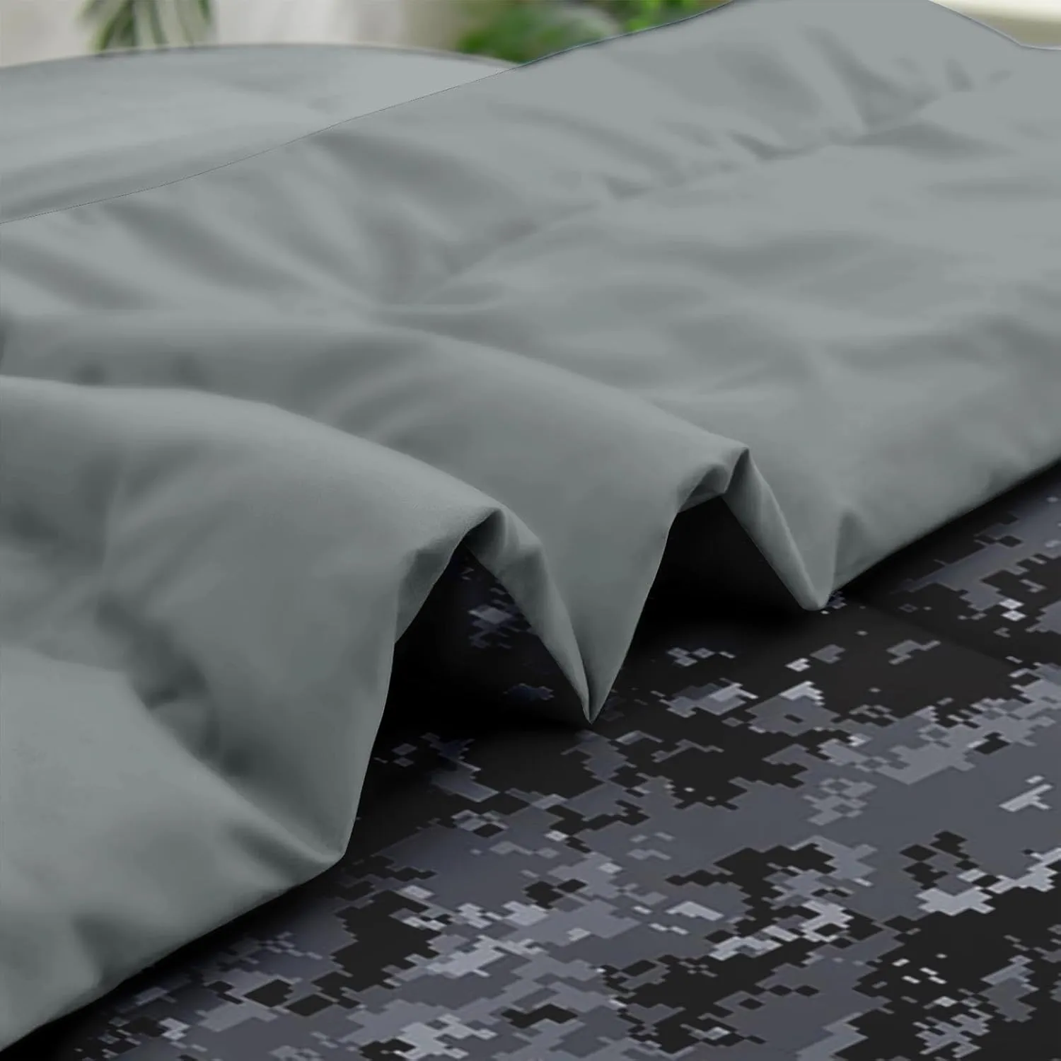 Comforter Set Twin Size, Camouflage Camo Military 5 Pcs Bedding for Kids and Adults, Navy Army Desert Bed Sheet Sets with Fitted Sheet Pillowcases & Shams for Bedroom Bed Decor