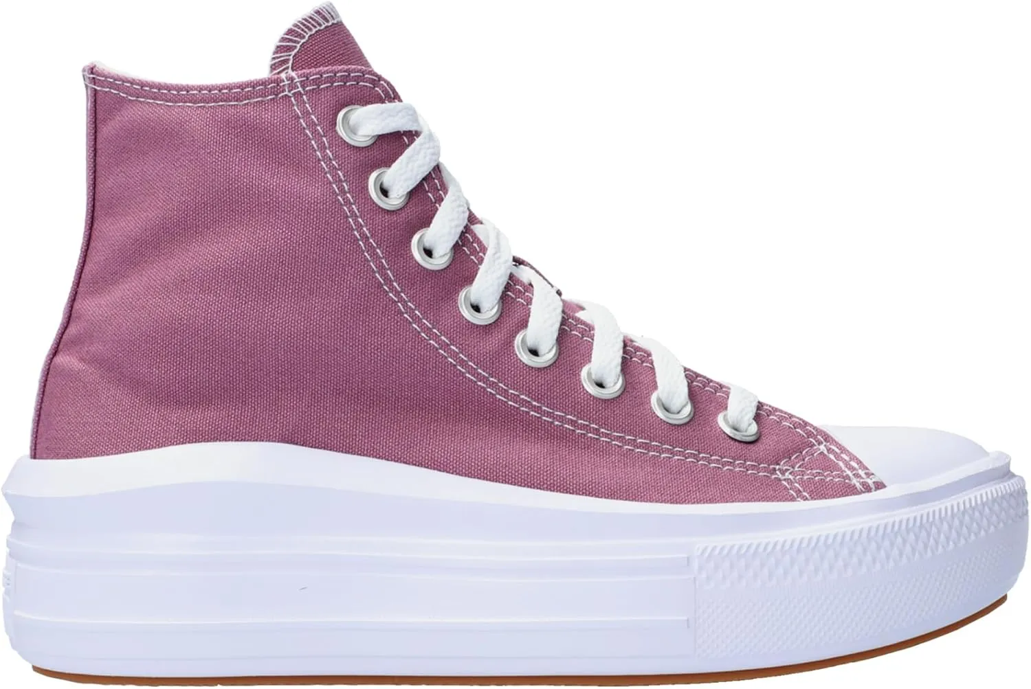Converse Unisex Move High Canvas Sneaker - Lace up Closure Style - Dreamy Dahlia/White/Black 11