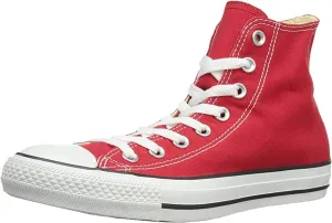 Converse Women's High-Top Fitness Shoes, Red, Men's 11, Women's 13 Medium