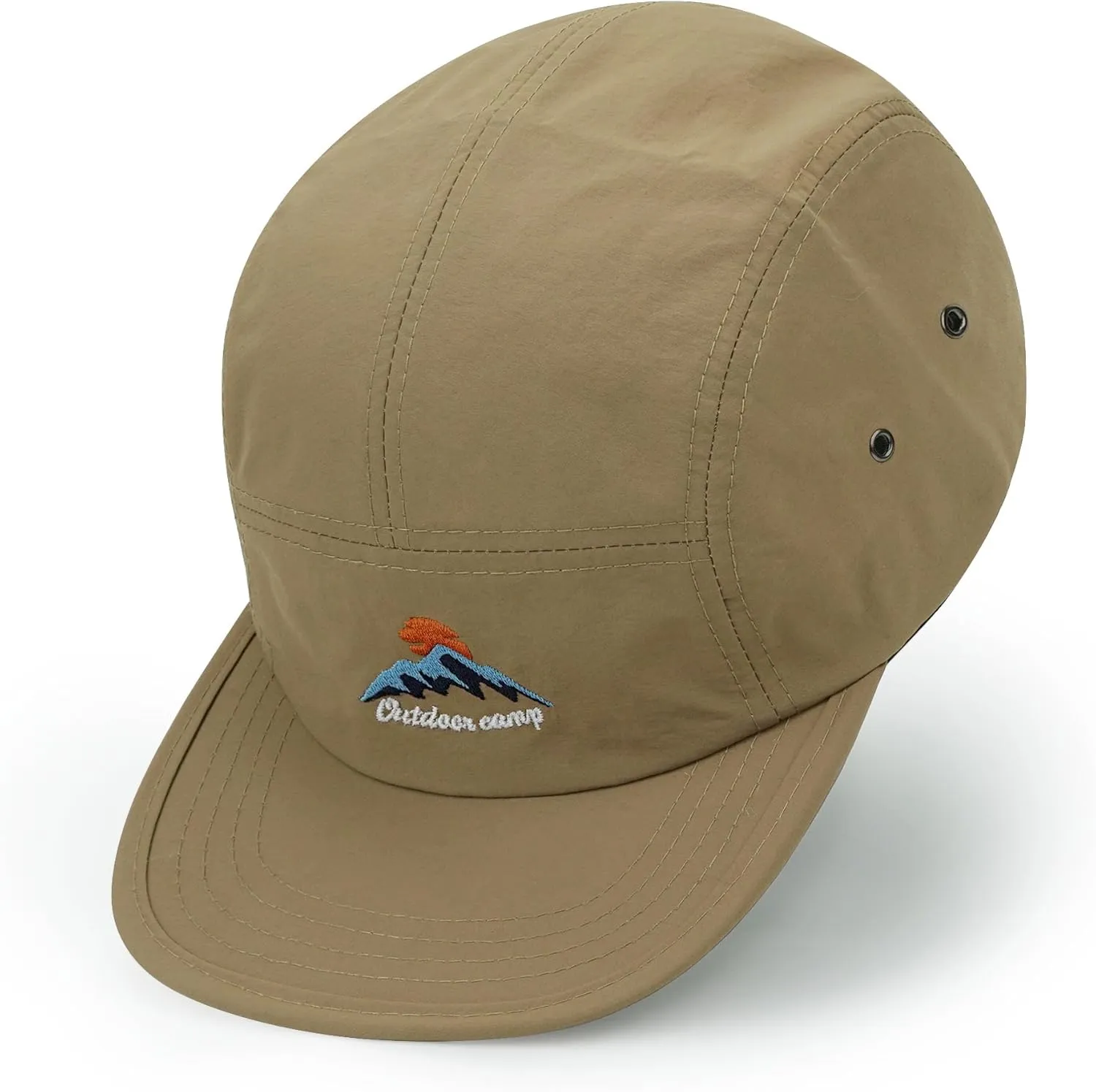 Croogo 5 Panel Baseball Cap Flat Brim Hats for Men Urban Street Camper Hats Waterproof Dad Hat Trucker Umpire Sun Caps