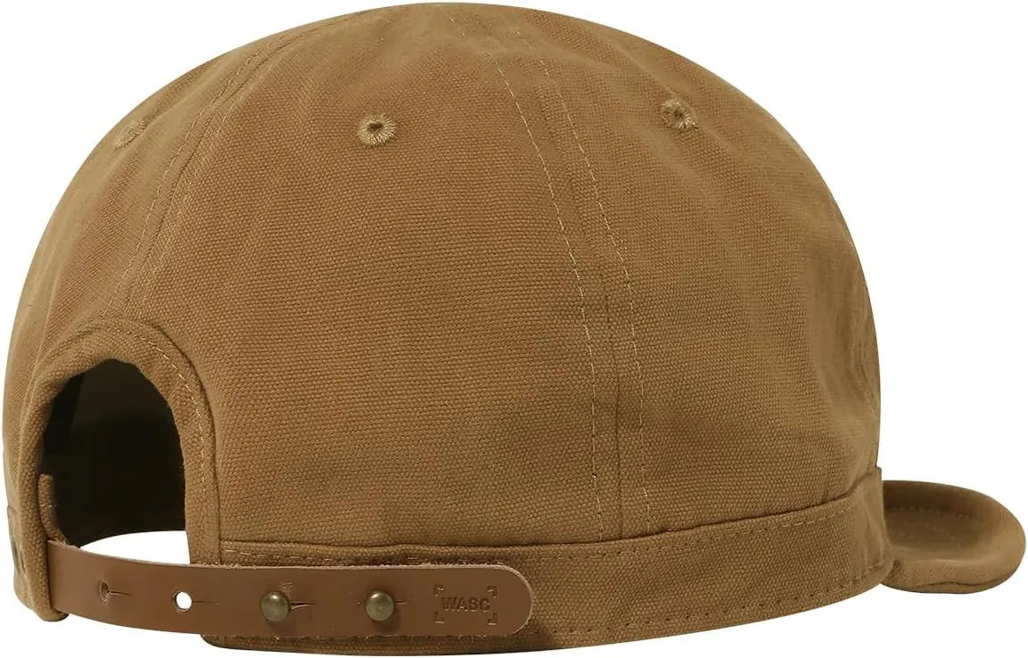 Croogo Soft Short Brim Baseball Cap Cotton Trucker Hat Men Adjustable Flat Strapback Dad Hats Flip Up Short Bill Cap Unisex