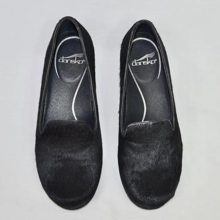 Dansko Olivia Loafer Black Hair Calf 36