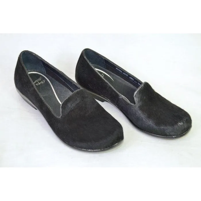 Dansko Olivia Loafer Black Hair Calf 36