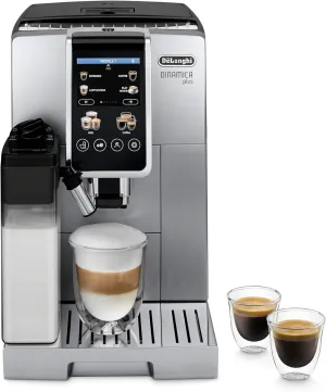 De'Longhi Dinamica Plus Espresso & Coffee Machine, Automatic Milk Frother, 24  One Touch Recipes, Enjoy Lattes, Cappuccinos, and more, ECAM38085SB