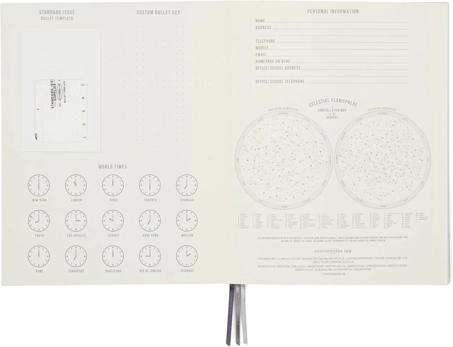 DesignWorks Ink Standard Issue Cobalt and Citron Planner Notebook No. 3 Journal with Lined Pages, Elastic Closure, Pen Holder, and 3 Ribbon Marker for Work, Writing, Journaling - 6.75" x 8.5"
