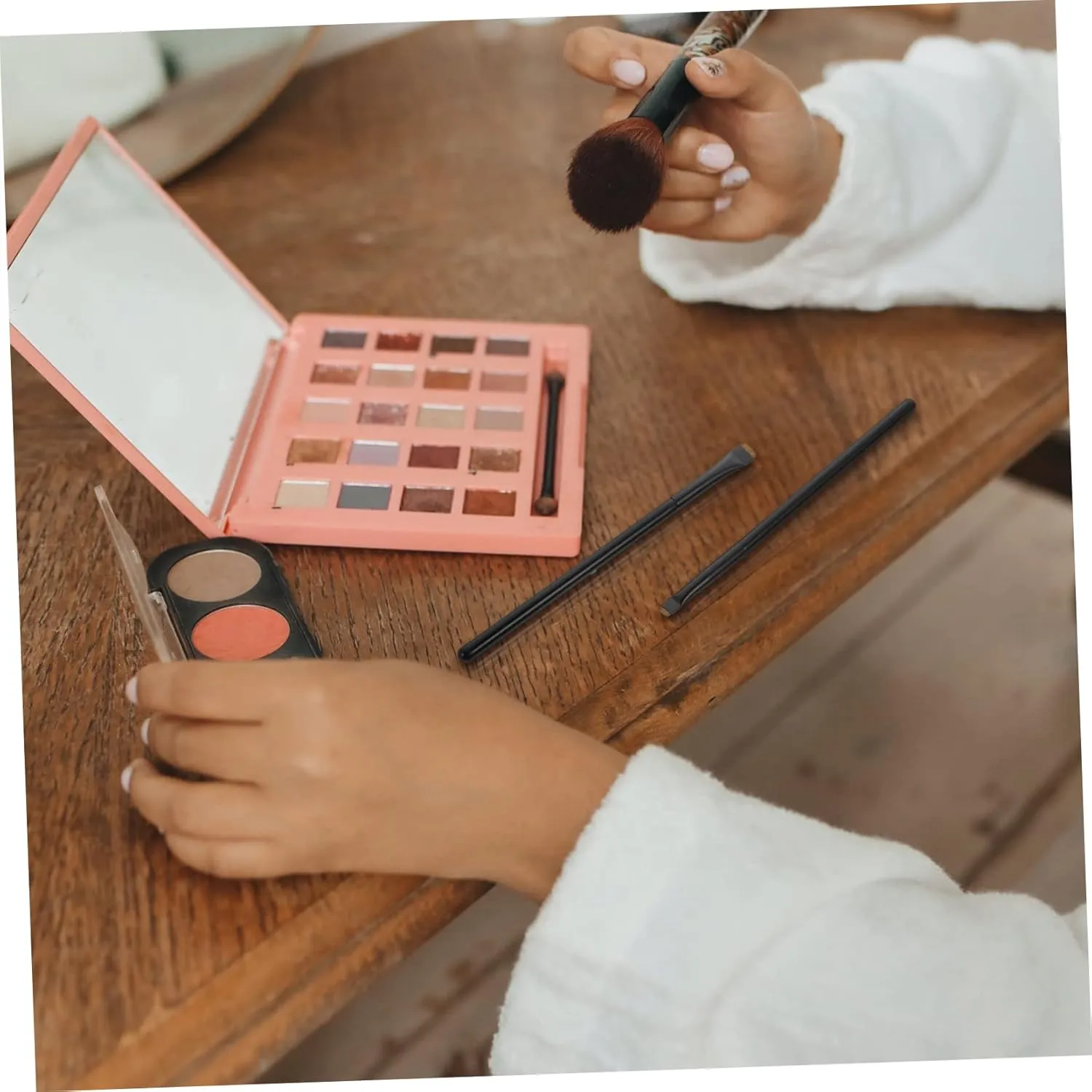 DOITOOL 9pcs Eyeliner Brush Makeup Tools for Eye Shadow Application Includes Flat and Angled Brushes for Everyday