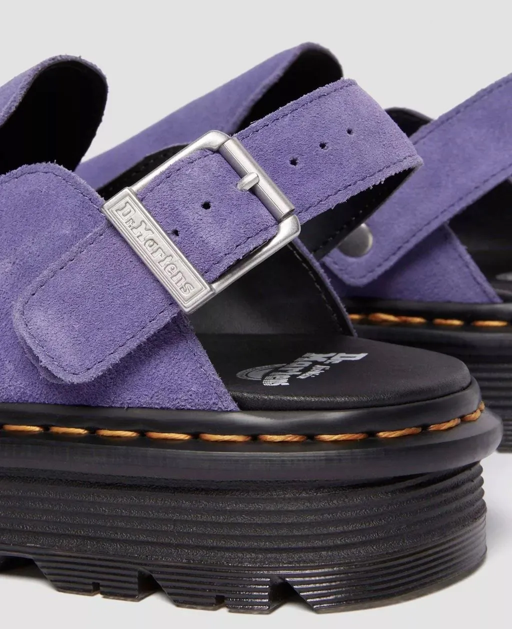 Dr. Martens Zebzag EH Suede Twilight Purple Mule