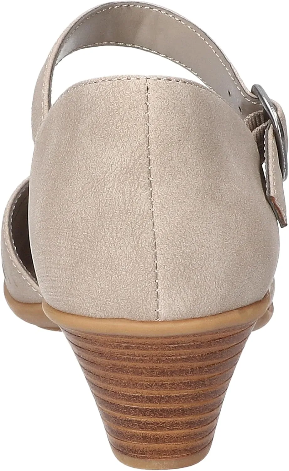 Easy Street Women's Justina Heeled Sandal, Grey, 8.5