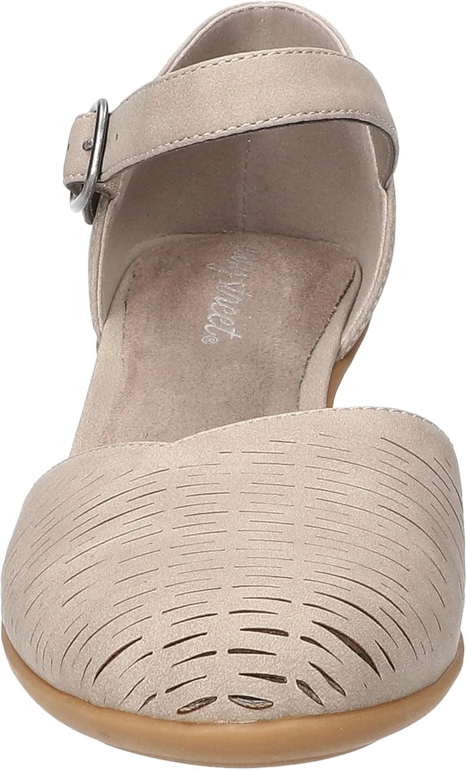 Easy Street Women's Justina Heeled Sandal, Grey, 8.5