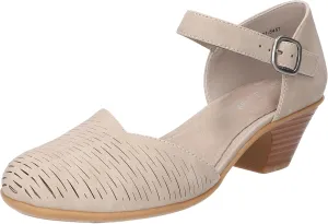 Easy Street Women's Justina Heeled Sandal, Grey, 8.5