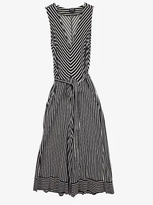 Eci Front Zip Elastic Jumpsuit Size L