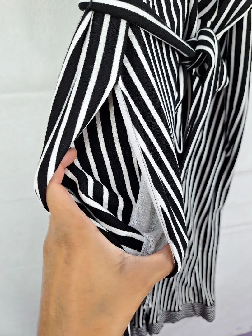 Eci Front Zip Elastic Jumpsuit Size L