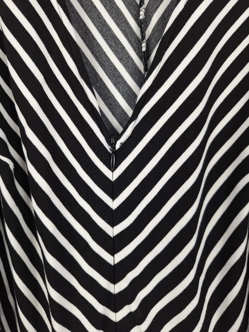 Eci Front Zip Elastic Jumpsuit Size L