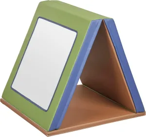 ECR4Kids SoftZone Folding Floor Mirror, Sensory Toy, Earthtone