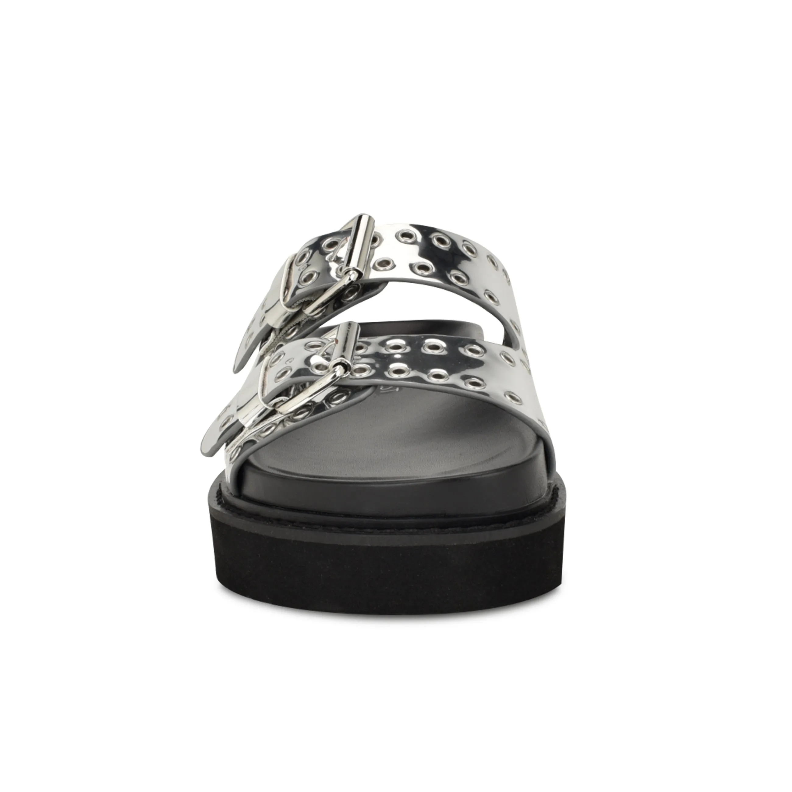 Eleny Buckle Slide Sandals