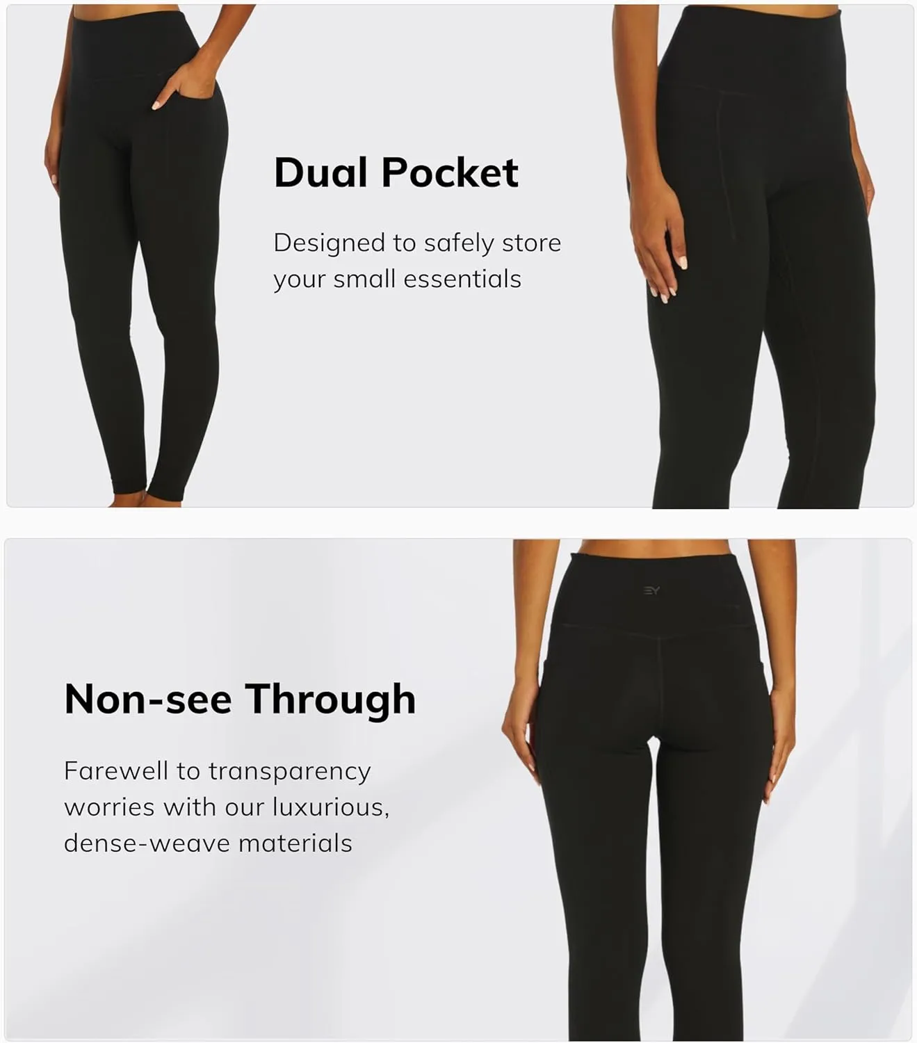 Everyday Yoga Butterlux Women Legging with Dual Side Pockets - Comfy Soft Fabric, High Waisted Legging, Squat Proof, Stretchy