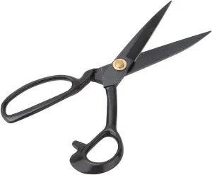 Fabric Scissors, Adjustable Sewing Scissors Retro Black Steel Clothes Leather Craft Tailor Scissors Sewing Accessories Sewing Scissors Craft Scissors for Cloth Cutting Quilting