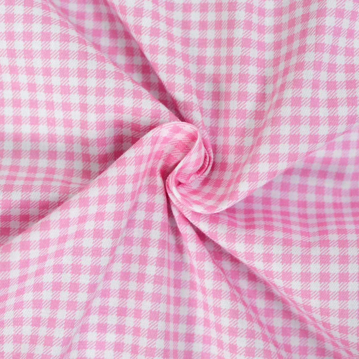 FADFAY Shabby Floral Duvet Cover Set Pink Grid Cotton Farmhouse Bedding with Hidden Zipper Closure 3 Pieces, 1duvet Cover & 2pillowcases,Twin Size
