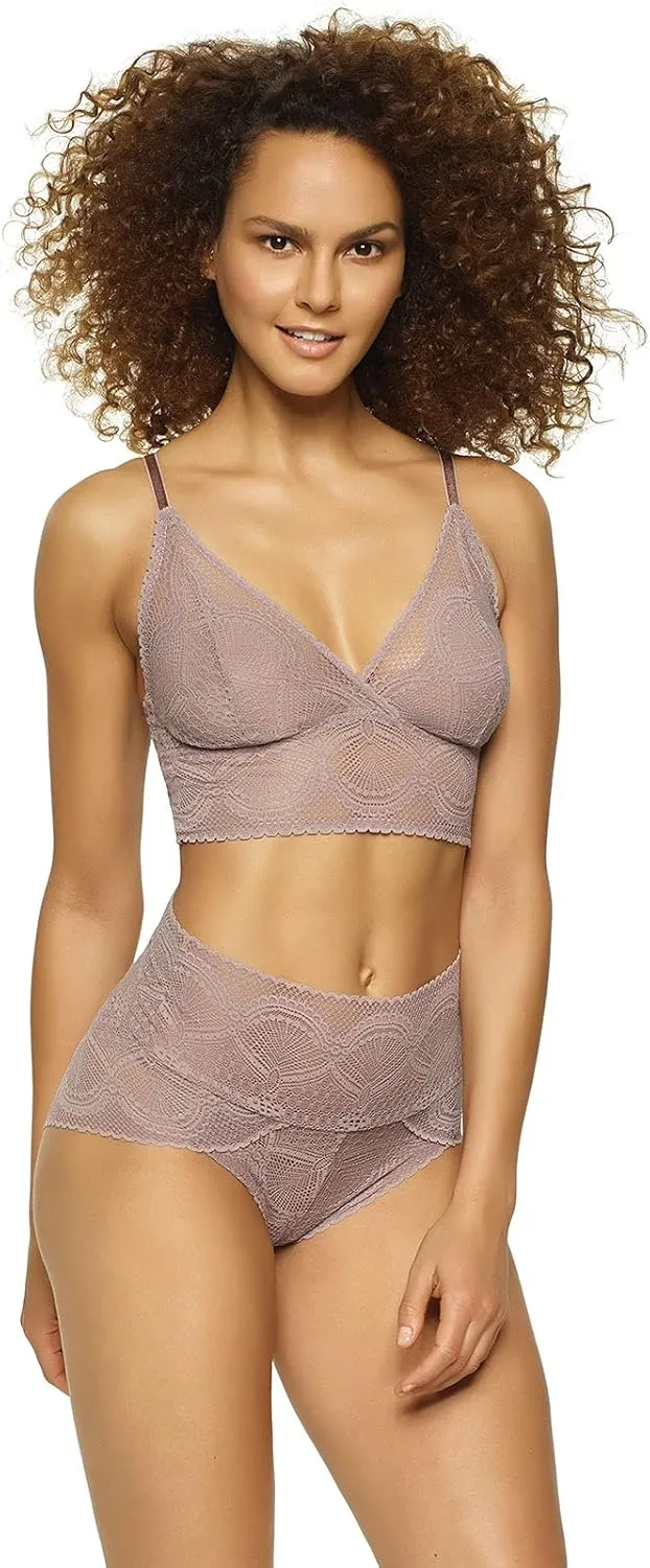 Felina | Finesse Lace Cami Bralette & Mock-Wrap Brief | 2-Piece Set