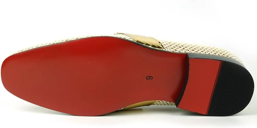 FI-7528 Metalic Chain Slip on Loafer